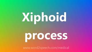 Xiphoid process  Medical Meaning and Pronunciation [upl. by Yarezed]