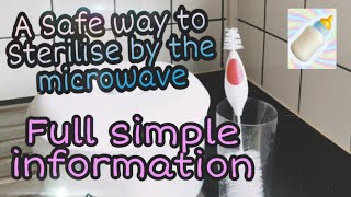 How To Safely Sterilise Using Sterilisers With The Microwave For Baby Bottles And Equipment [upl. by Nealah]