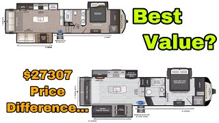2021 Montana 3121RL VS Montana High Country 330RL  Is There Really 30K In Differences Between Them [upl. by Aivilo]
