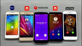 Motorola Moto 1S  Huawei Y5 2 Y5p  Honor 6A  Lenovo A2010 Incoming call [upl. by Aninep]