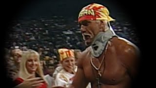 Debra makes her first appearance in WCW with Hulk Hogan [upl. by Enois]