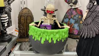 Animated Bouncing Skeleton Candy Bowl  Gemmy Halloween 2024 [upl. by Acimak]