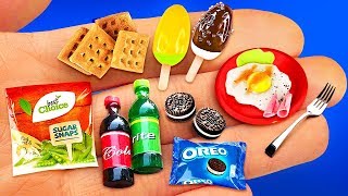 14 MINIATURE FOOD amp THINGS IDEAS TO DIY IN 5 MINUTE CRAFTS [upl. by Bourke469]