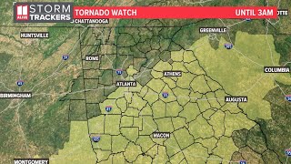 Live radar  Tracking severe storms moving through metro Atlanta north Georgia [upl. by Vizzone]