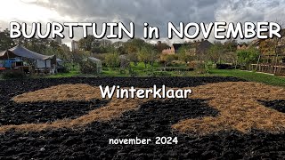 Wandeling over de Buurttuin in november Winterklaar [upl. by Ellehcyt]