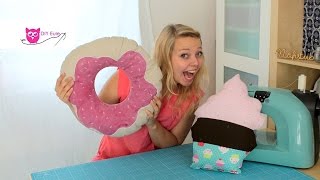 Cupcake amp Donut Kissen nähen – DIY Eule [upl. by Iaj296]