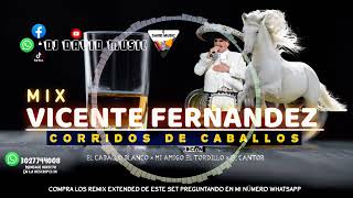 Vicente Fernández 👑 MiX Corridos de Caballo 🐴✘ Intro Oficial Dj David Music  Edición 2024 🎶 [upl. by Enybor]