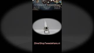 Zilveren Ring met Groene Diopsiet jewelry gemstonependant gemstonejewelry [upl. by Rhee]