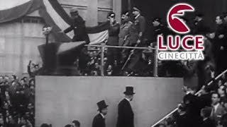 Benito Mussolini a Torino la visita agli stabilimenti Fiat Lingotto [upl. by Nim]