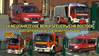 NEUER TANKER ⭐️ 🚒 LÖSCHZUG FW3  ELWB FW1 BF ROSTOCK [upl. by Einna]