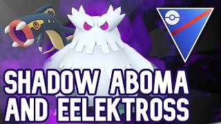 EELEKTROSS AND SHADOW ABOMASNOW FORM A POWERFUL DUO IN THE OPEN GREAT LEAGUE  Pokémon GO PvP [upl. by Nolyar]