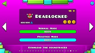 geometry dash  level 20  deadlocked  all coins  😈 [upl. by Natan332]