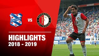 Highlights  sc Heerenveen  Feyenoord  Eredivisie 20182019 [upl. by Ajnotal]