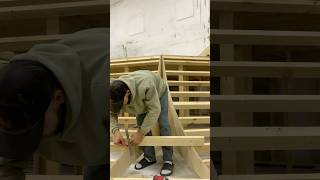 Continue building homespot art wood skatepark timber angled cut скейтпарк plywood saw diy [upl. by Nahn42]