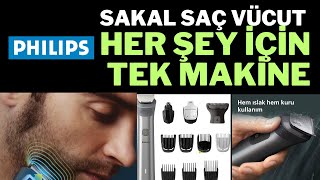 SAÇ SAKAL VE VÜCUT İÇİN EN İYİ TIRAŞ MAKİNESİ  Philips MG594015 Traş Makinesi İncelemesi [upl. by Aenneea]