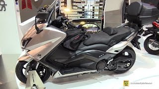 2016 Yamaha Tmax 530 Scooter  Walkaround  2015 EICMA Milan [upl. by Albion350]