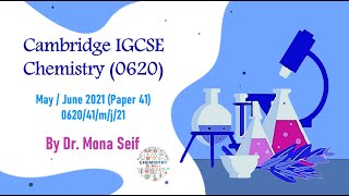 Chemistry IGCSE Past Paper 062041mj21 [upl. by Ecirted]