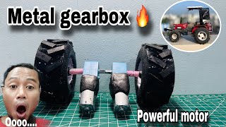 How to make tractor gearbox 🔥 remote control tractor banana shikhye🌾🌾Ruhiltractor [upl. by Annonyw464]