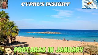 Protaras Beach Cyprus  Perfect for a January Day [upl. by Emmeram]