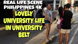 LOVELY UNIVERSITY LIFE IN UNIVERSITY BELT C M RECTO AVENUE SAMPALOC MANILA WALKING TOUR IN PH 4K [upl. by Ioved]