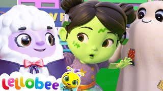 Trick Or Treat  🌻Lellobee City Farm Sing Along Songs for Kids [upl. by Intirb]