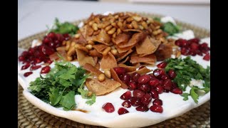 Eggplant Fatteh with Yogurt  Vegan Eggplant Recipe  Easy Dinner [upl. by Tollmann]