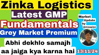 Zinka Logistics IPO kaisa hai   Blackbuck ipo latest gmp  Zinka Logistics IPO grey market premium [upl. by Nerrot639]