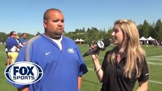 Sports Reporter Knocked Out by Football Player [upl. by Alex]