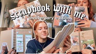 1 YEAR ANNIVERSARY SCRAPBOOK FOR MY BF scrapbook with me page ideas layouts and how i scrapbook [upl. by Handler]