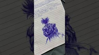 Returning back to home after my first exam paper thebhimsenart art drawing sketch anime goku [upl. by Nnylaehs]