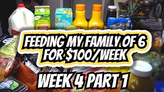 100 Extreme Grocery Budget Week 4 Part 1 Feeding my Family of 6 on 100Week  400 Monthly Budget [upl. by Oiruam]