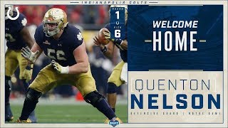 Quenton Nelson Welcome to the Colts 2018 [upl. by Mulford]