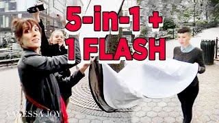 BUDGET Photography Lighting Setup  Easy Flash Photography Outdoors [upl. by Coates972]