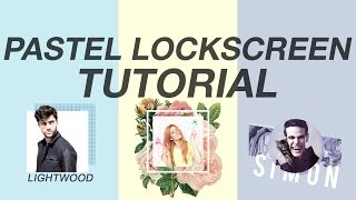 pastel lockscreen tutorial  PS [upl. by Emeric]