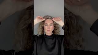 90s headband hairstyle curlyhair krullen hairstyle hairstyles hairtutorial curly fypage [upl. by Iman]