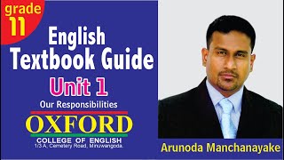 English grade 11 textbook guide unit 1 part 1 [upl. by Glyn168]