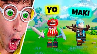 PRIMERA HORA de LEGO FORTNITE 🤩 Con Maki y Kina ❤️  TEKENDO [upl. by Nysilla]