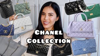 Updated Chanel Handbag Collection 2023 16 Handbags [upl. by Enasus429]