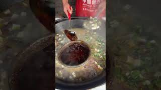 Henan Anyang specialty flat noodles 7 yuan a bowl of the last spoon of chili oil looks very frag [upl. by Ygief]