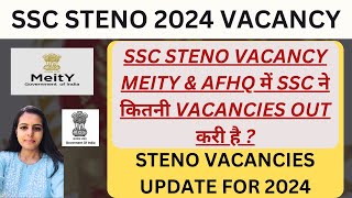 SSC STENO 2024 VACANCIES RTI REPLY  SSC STENO 2024 VACANCIES  SSC STENO MEITY VACANCY [upl. by Nitsua]