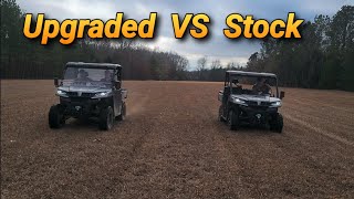 Uforce 1000s drag race Upgraded VS Stock [upl. by Nedia]