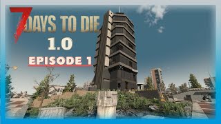 7 Days To Die 10  1  On commence la construction de la base anti  horde [upl. by Tumer163]