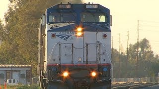 Amtrak amp Metrolink Trains FEATURING DASH 8 507  Sand Canyon Ave April 2nd 2013 [upl. by Zumwalt]