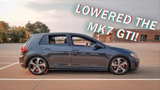 An Easy Way to Lower a Mk7 GTI  HampR Springs [upl. by Mailliw]