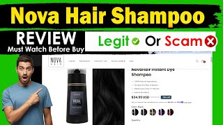 Nova Hair Instant Dye Shampoo Review  nova hair shampoo scam Must Watch [upl. by Seale]