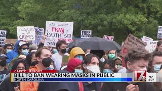 NC Senate passes bill restoring mask restrictions [upl. by Hseham469]