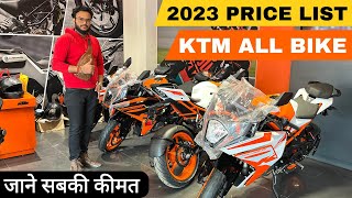 Finally 2023 KTM All Bike Latest Price😍On Road Price  Latest Price List 2023 DukeRCAdventure🔥🔥🔥 [upl. by Nalim]