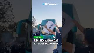 Afición recibe a RAYADAS previo a la FINAL REGIA en el BBVA [upl. by Anitroc292]