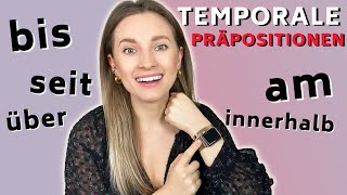 TEMPORALE Präpositionen ⏳in  am  seit  während  bis  über 🔥  Learn German Fast [upl. by Robenia543]