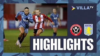 MATCH HIGHLIGHTS  Sheffield United Women 05 Aston Villa Women [upl. by Bouton]